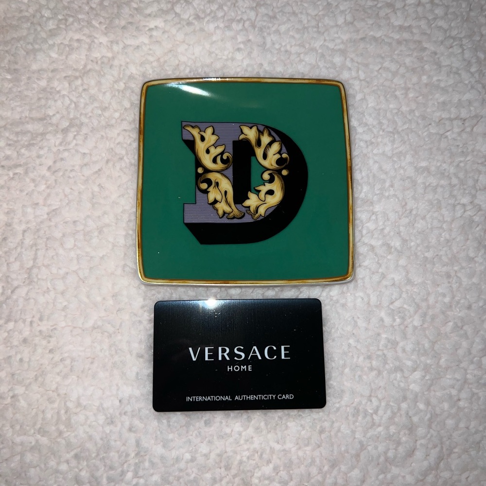 Versace Alphabet D Dish